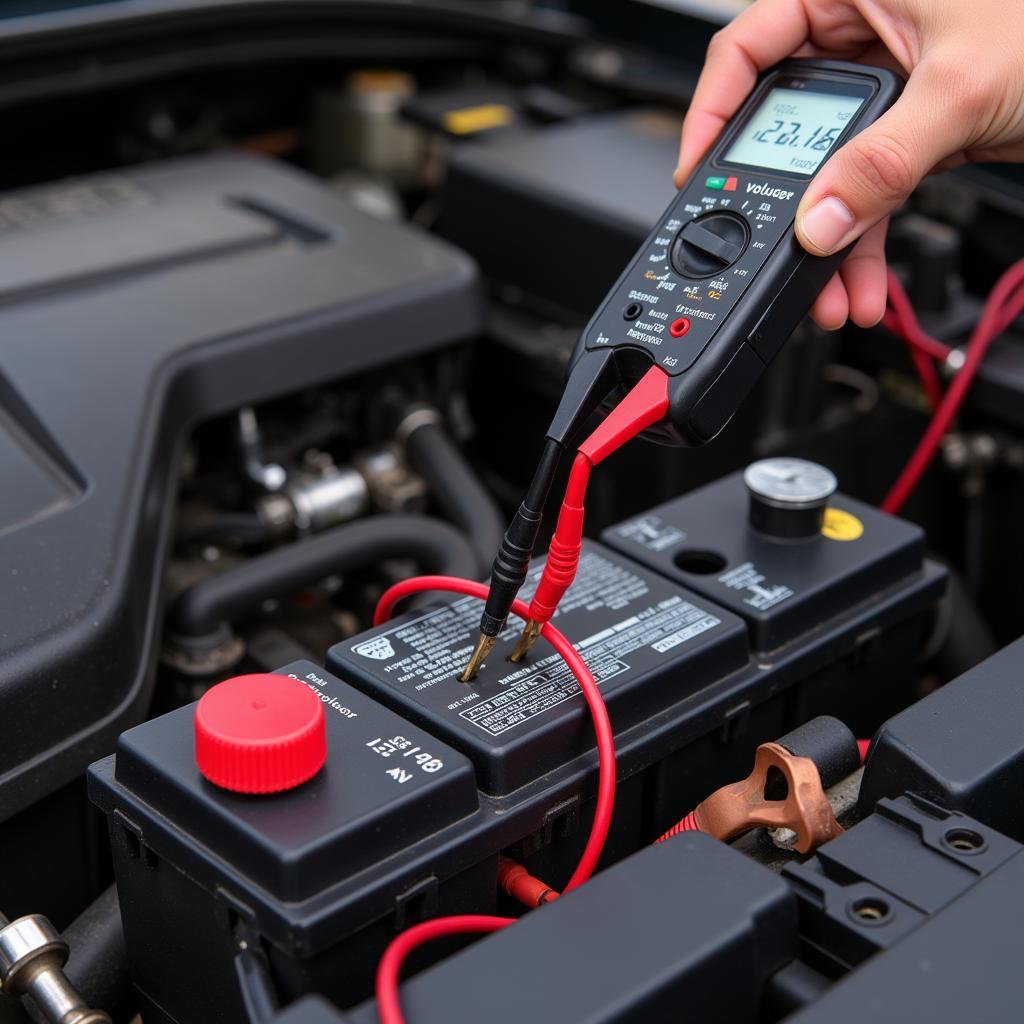 Checking Car Battery Voltage