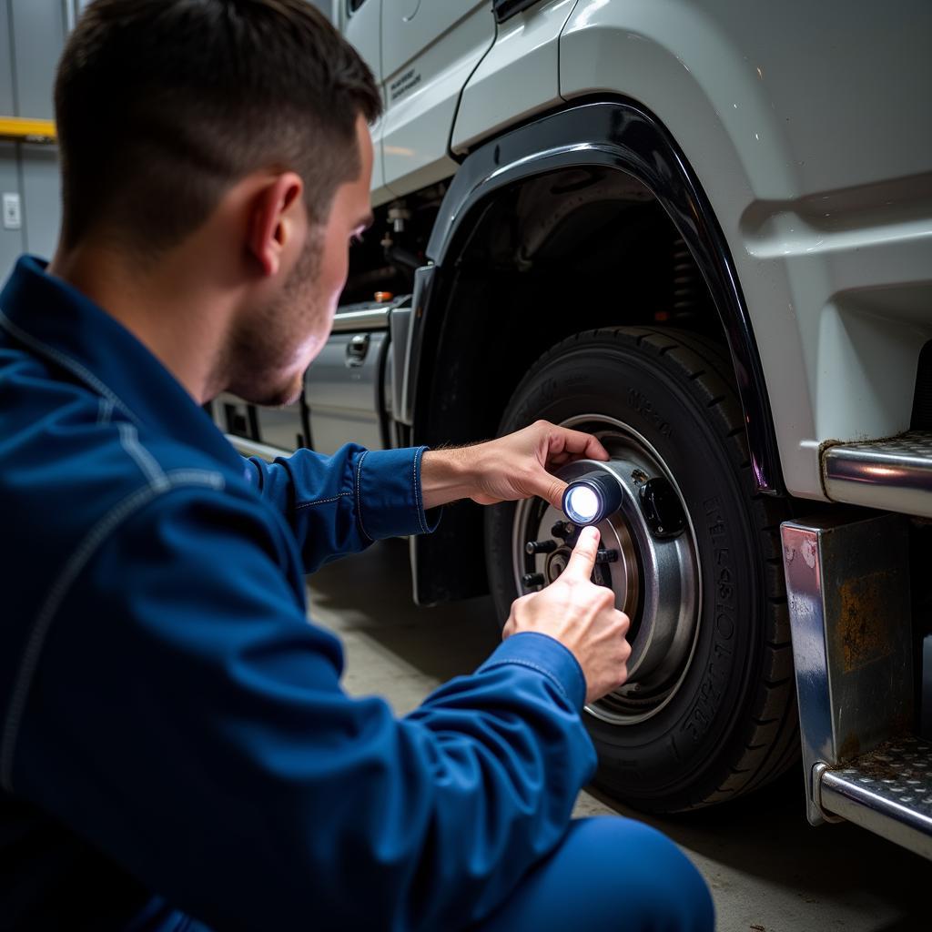 Checking Hino Truck Brake Lines