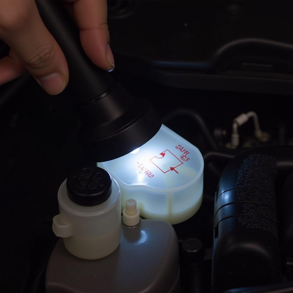 Checking Brake Fluid Level in a Toyota Prius