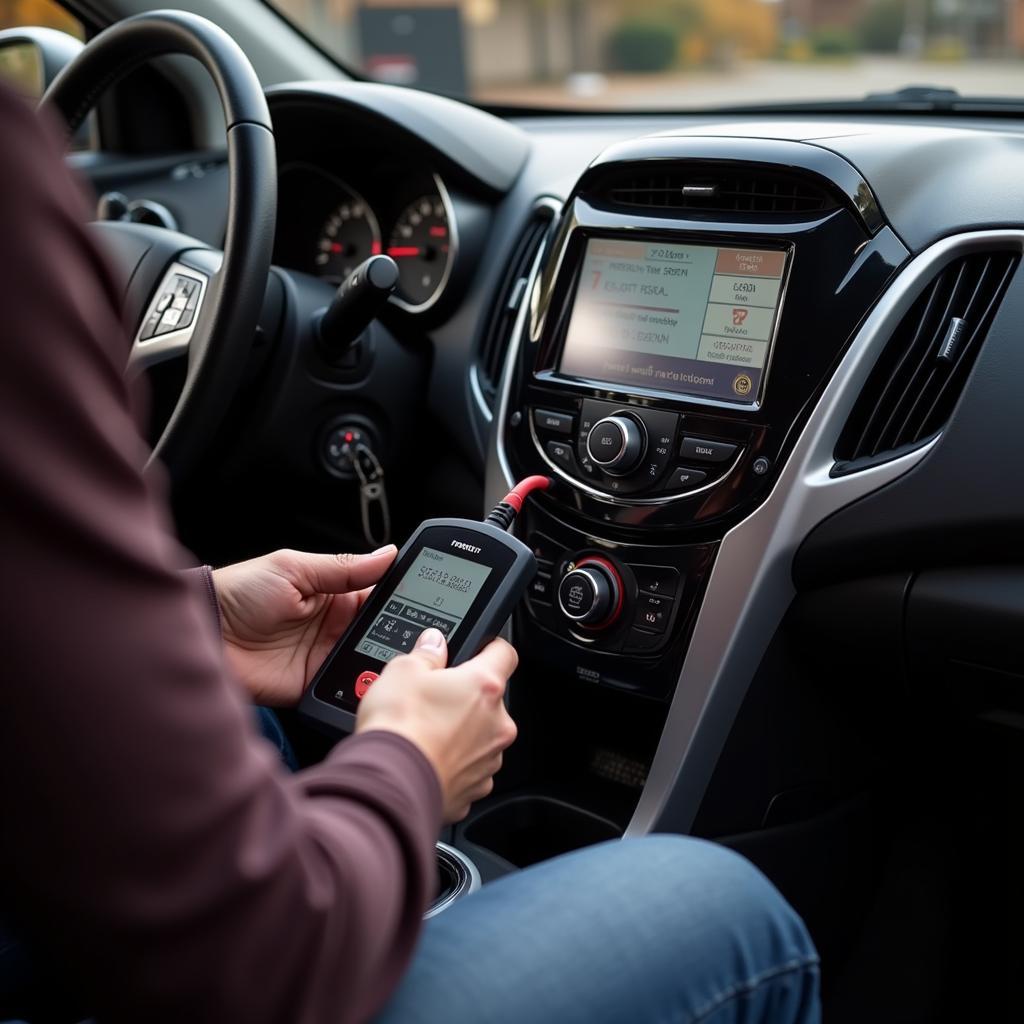 Using a Diagnostic Tool on a 2013 Chevy Sonic