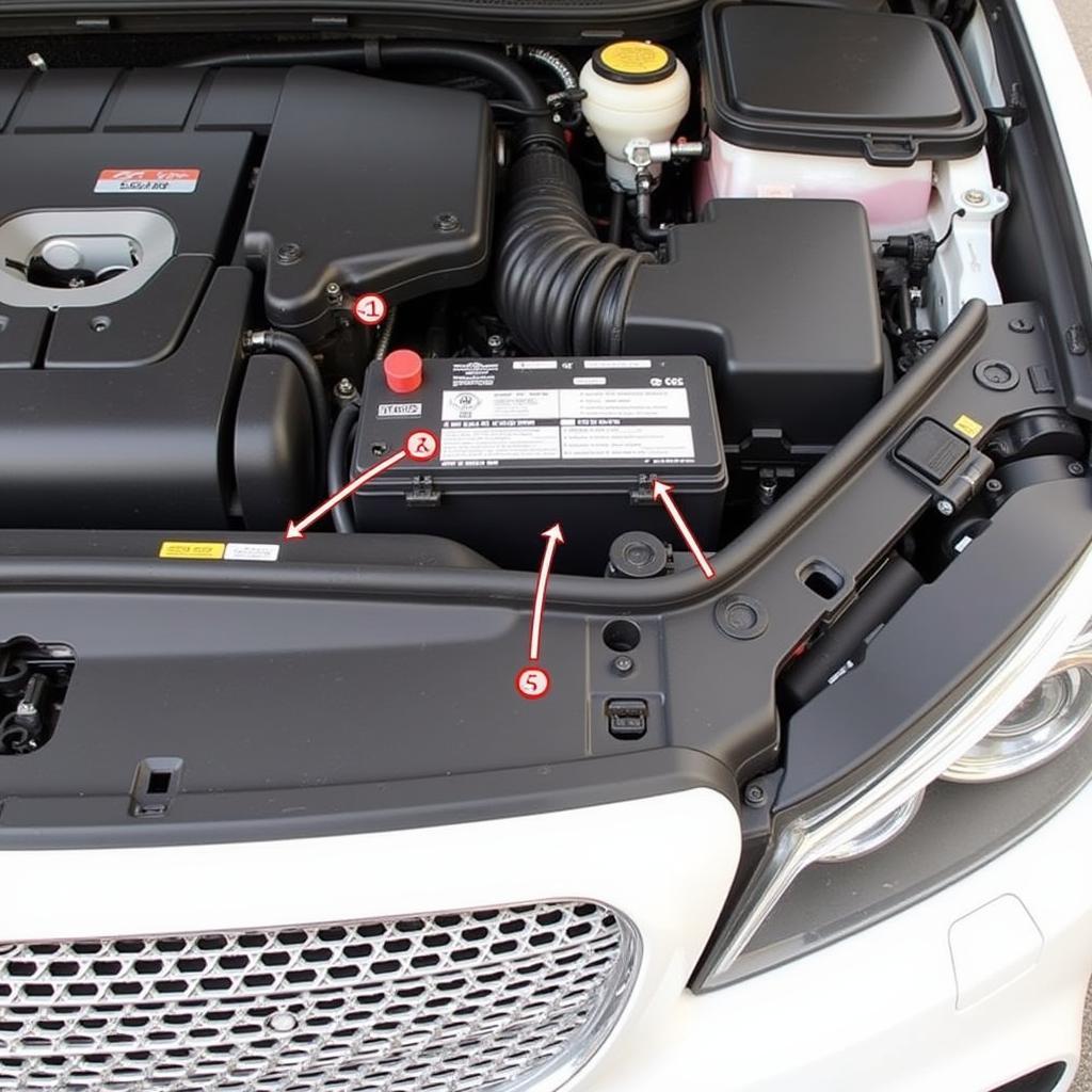 CLA 250 Auxiliary Battery Location