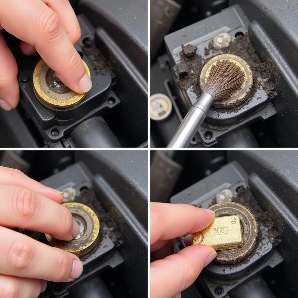 Cleaning Car Battery Terminals