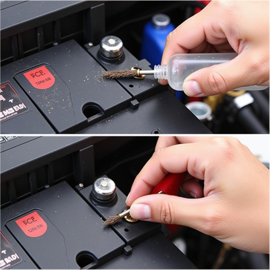 Cleaning Car Battery Terminals