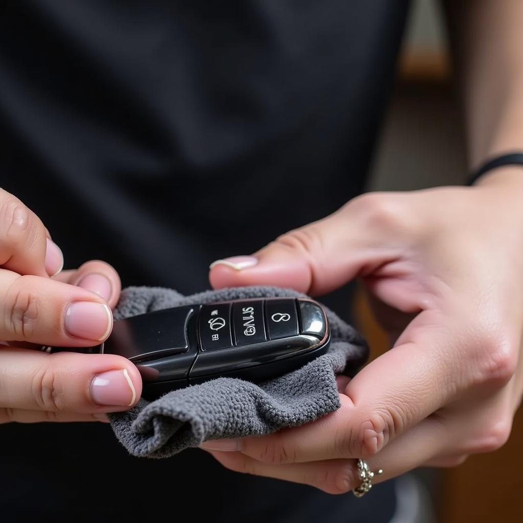 Cleaning a Lexus Leather Key Fob Cover