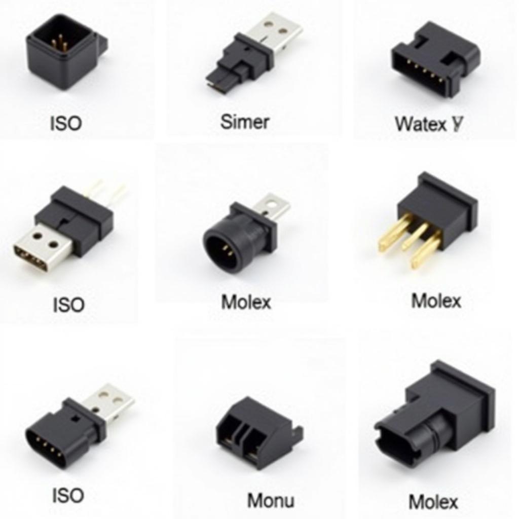 Common Car Radio Wiring Connectors