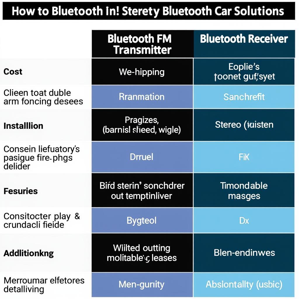 Comparing Bluetooth Solutions