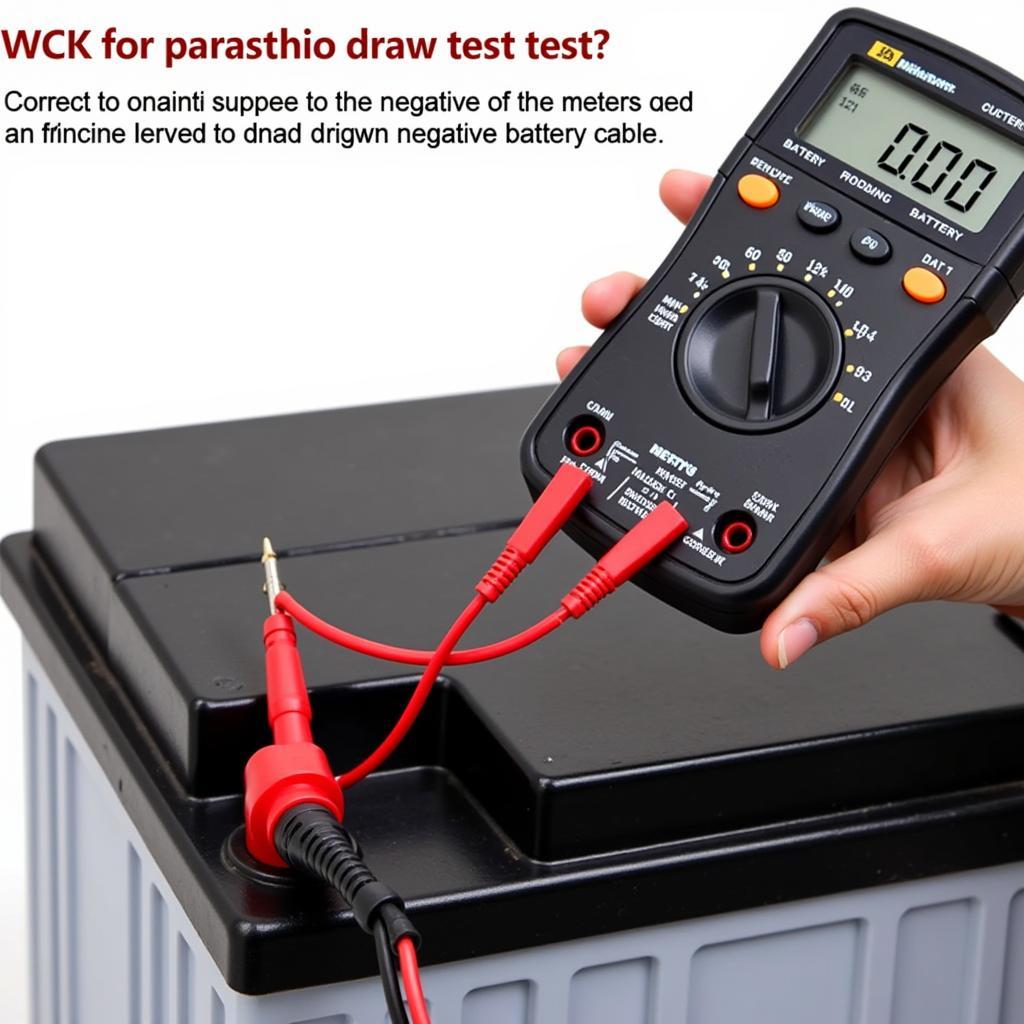 Connecting Multimeter to Test Battery Draw