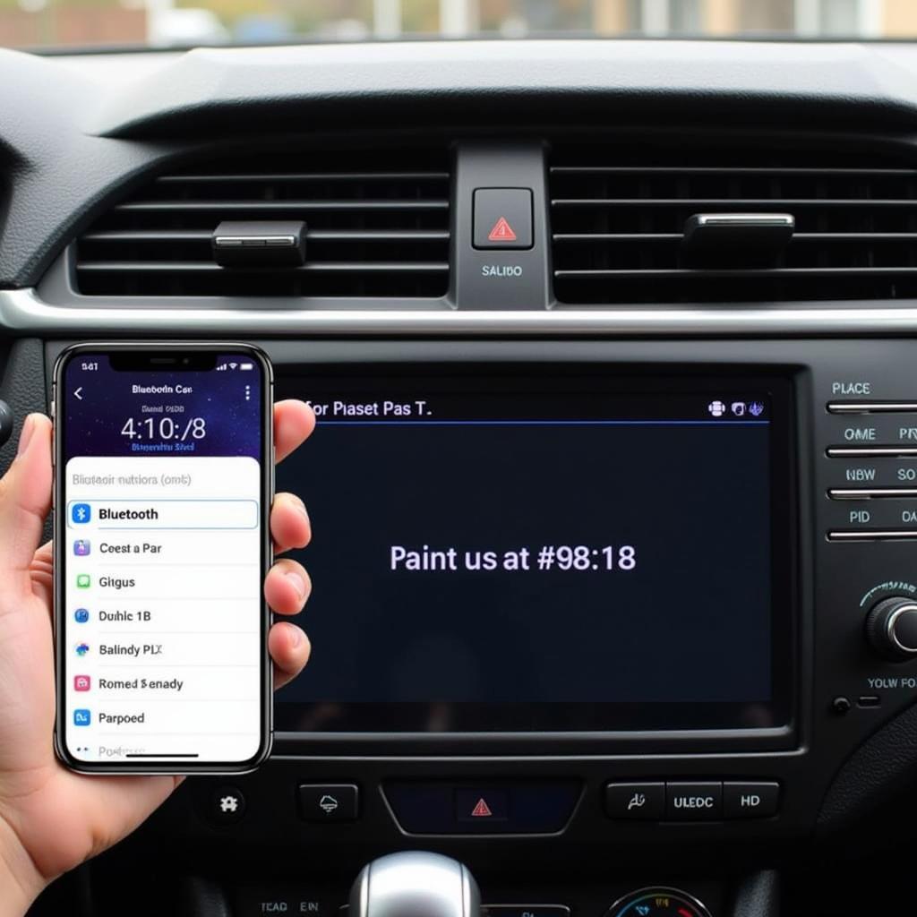 Connecting Phone to Car Bluetooth via Bluetooth Menu