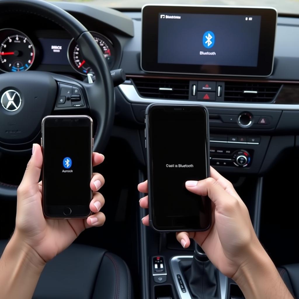 Connecting a smartphone to car's Bluetooth system