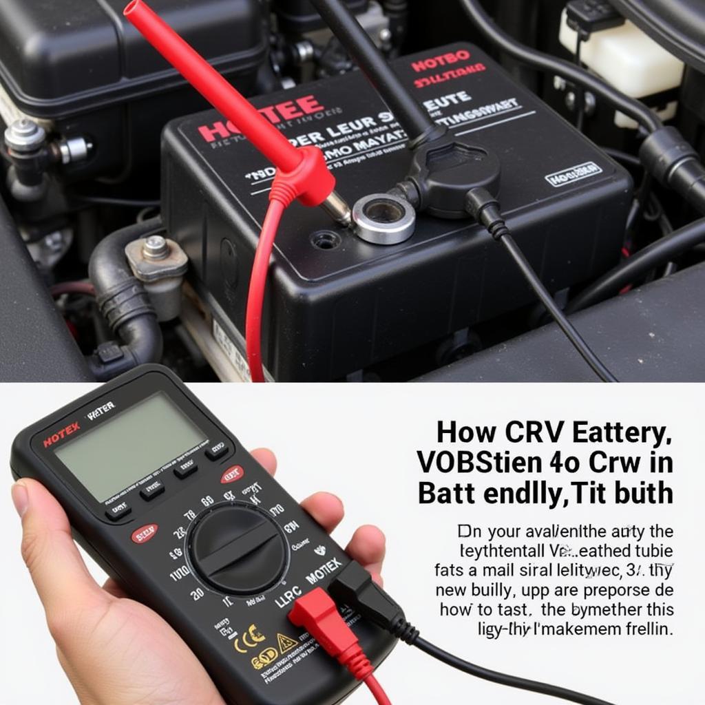 Testing a CRV Battery with a Multimeter