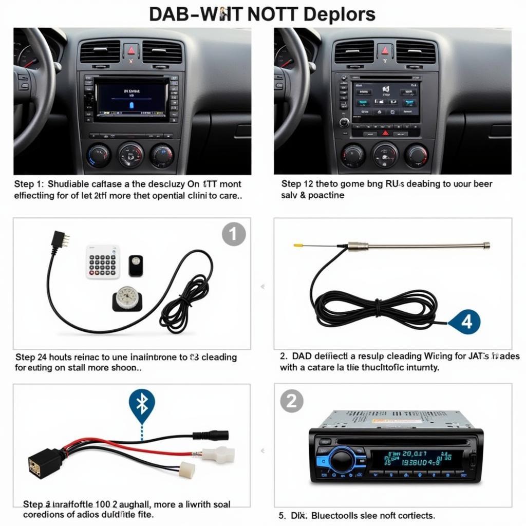 DAB Bluetooth Car Radio Installation Process