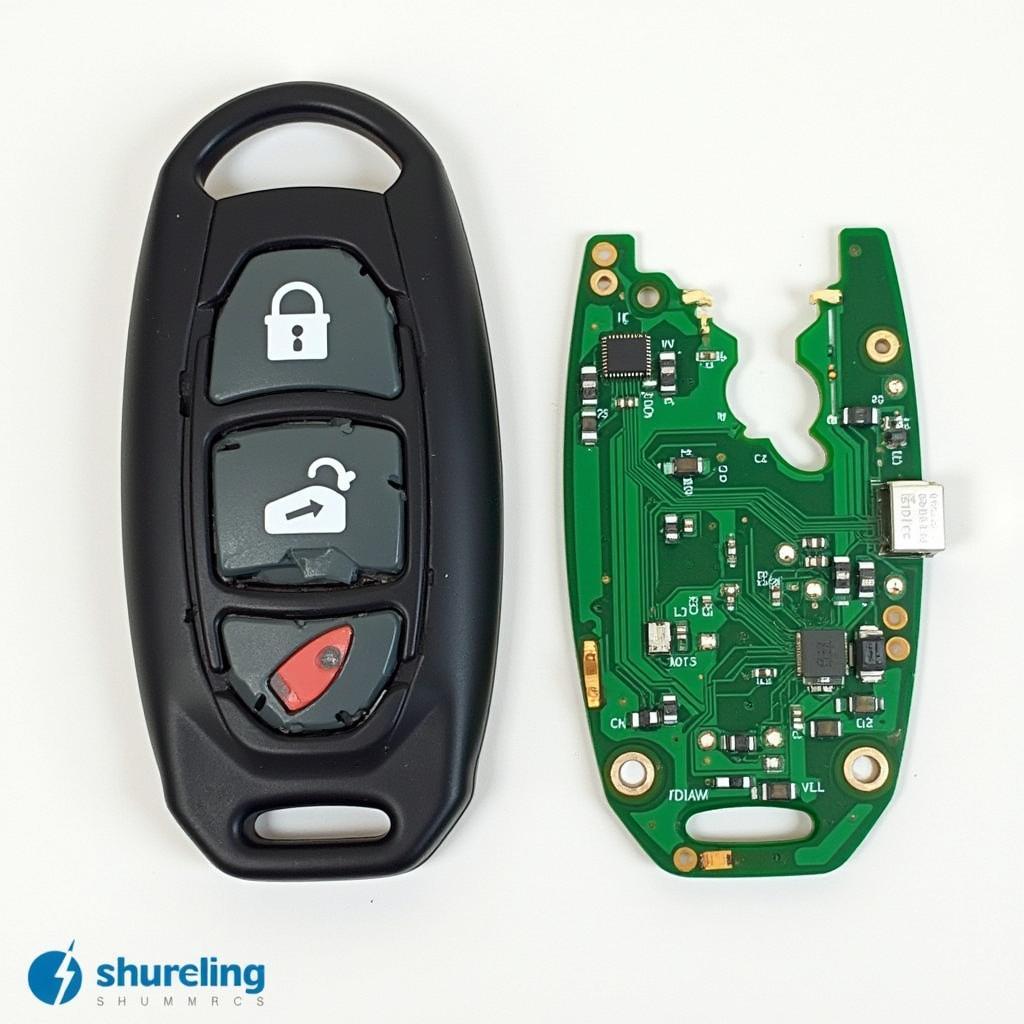 Damaged Key Fob Circuit Board