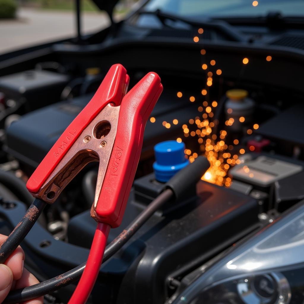 Jump Starting a Dead Car Battery