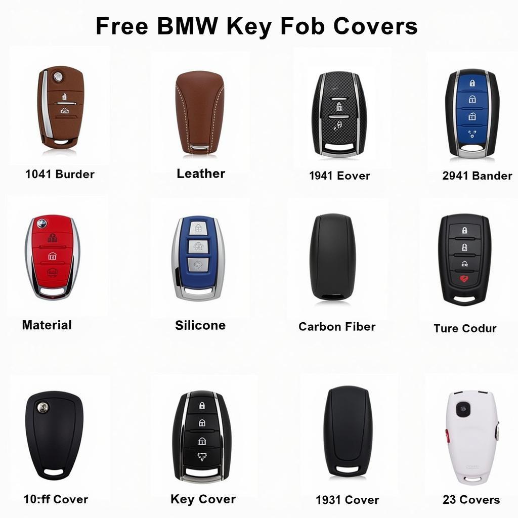 Various BMW Key Fob Covers