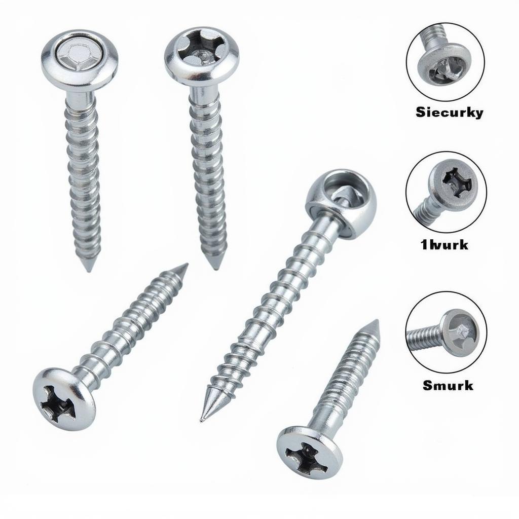 Variety of Anti-Theft License Plate Screws