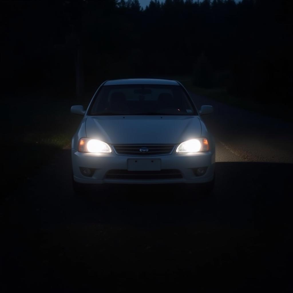 Dim Headlights Indicate Dead Battery