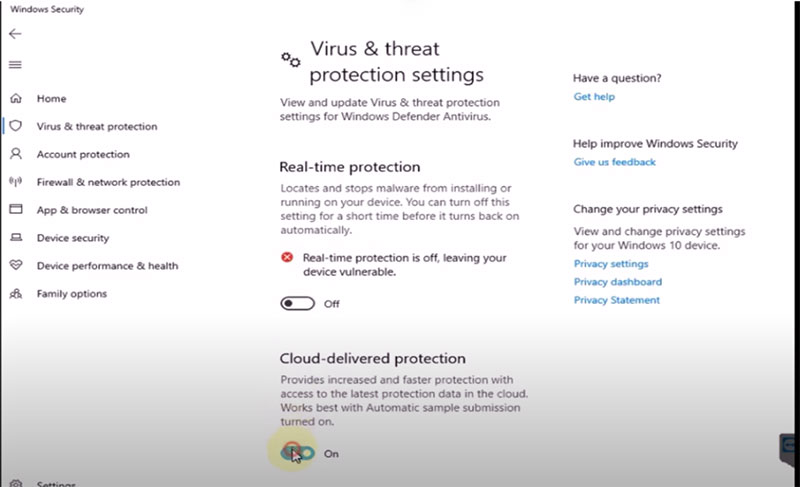 disable antivirus and firewall