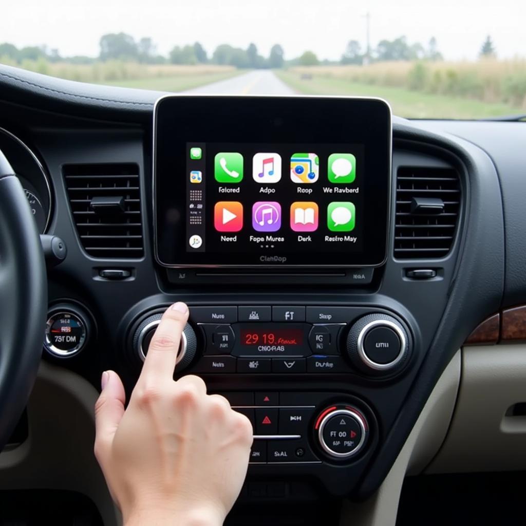 Double-DIN Bluetooth Car Stereo with Apple CarPlay