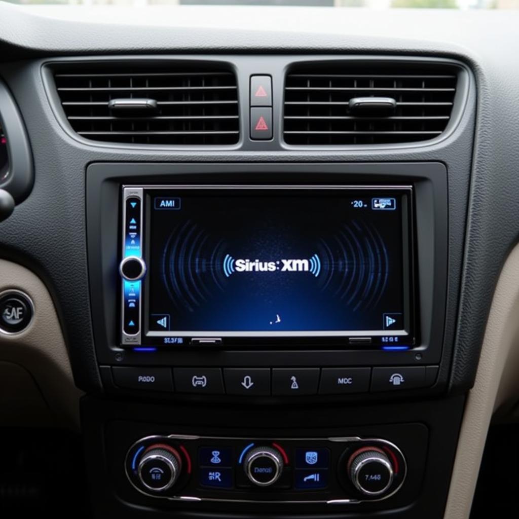 Double Din Car Radio with Bluetooth and Sirius XM