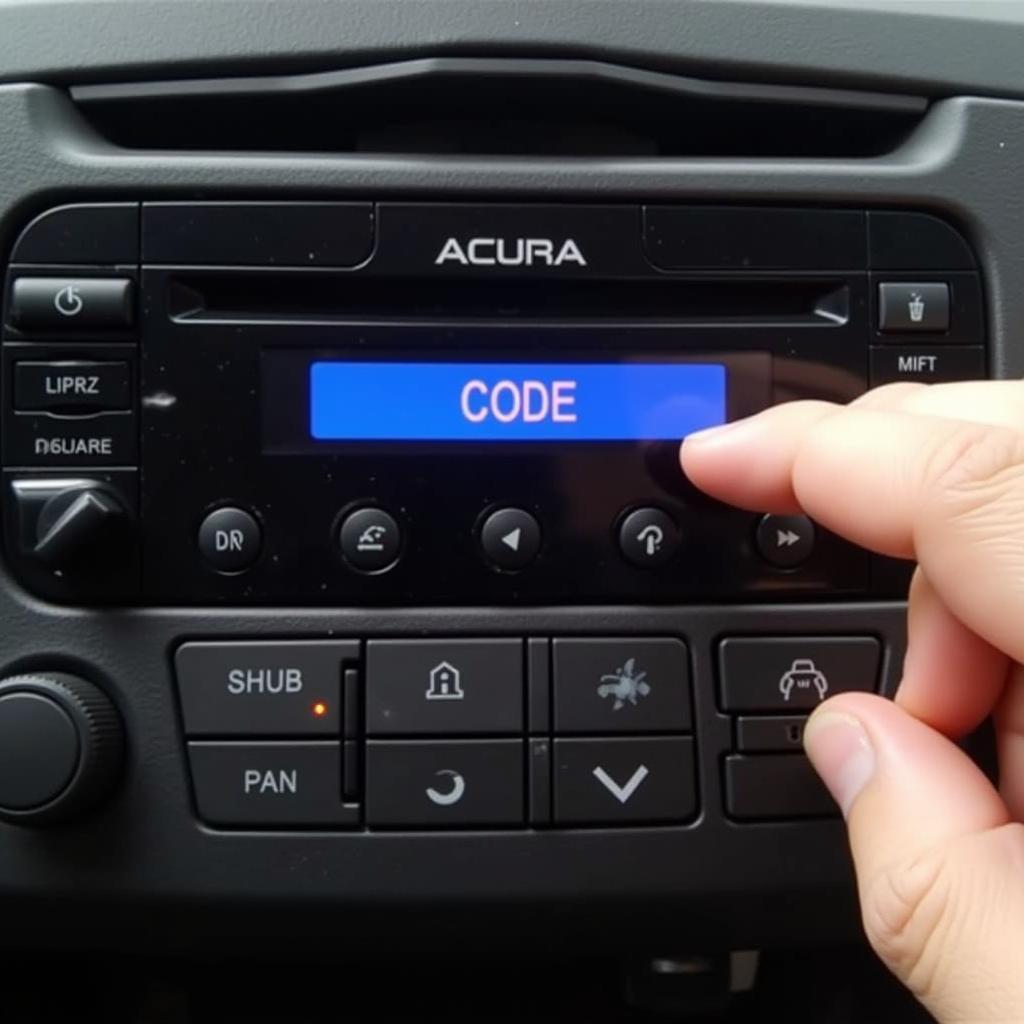 Entering the Acura Radio Code