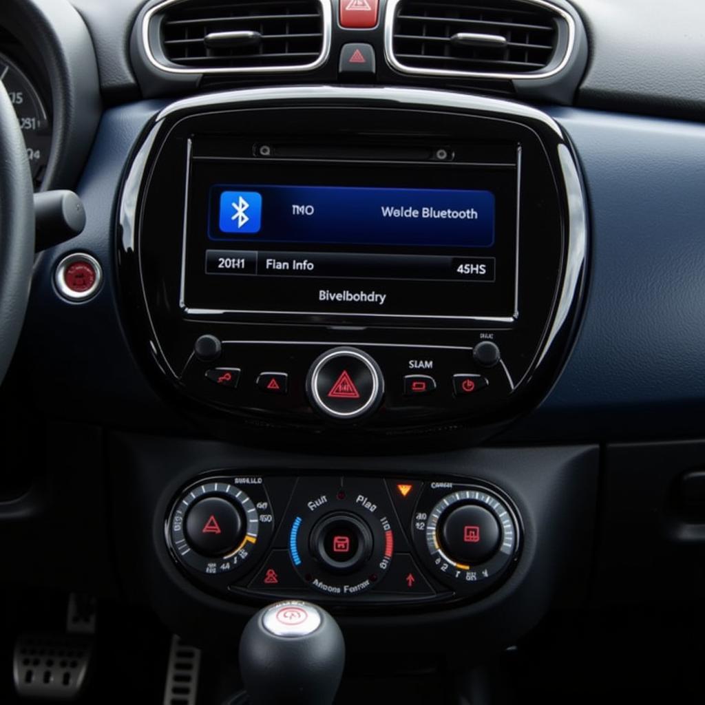 Fiat 500 Blue and Me System Display