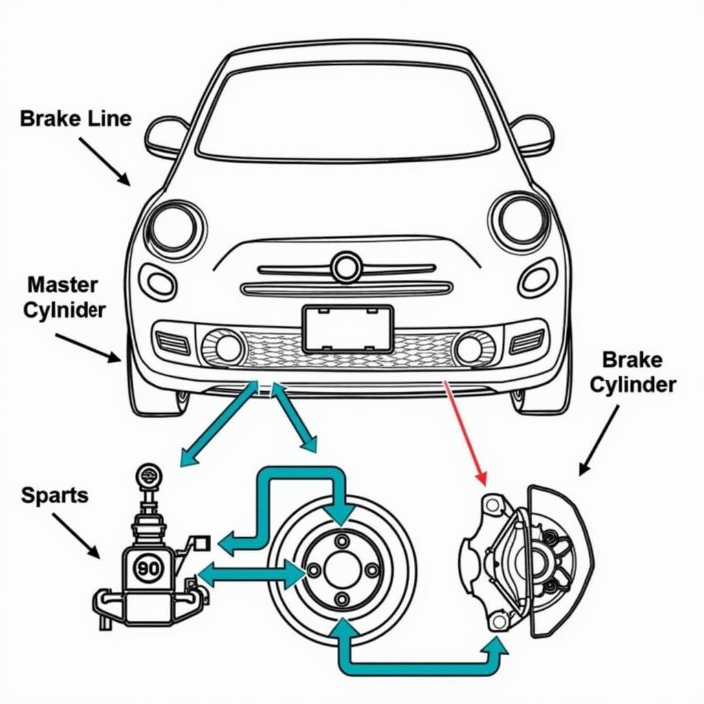 Fiat 500 Brake System Diagram