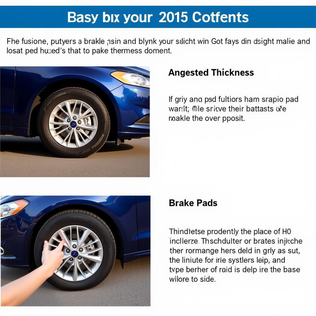 Inspecting Ford Fusion Brake Pads for Wear