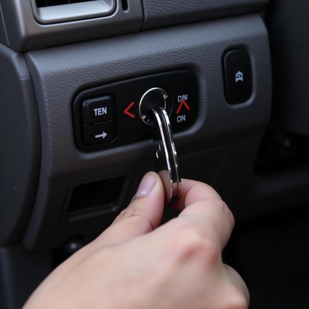 Ford Ranger Key in Ignition