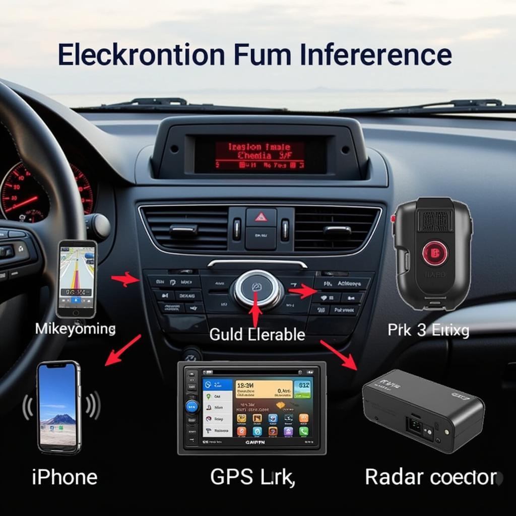 Checking for sources of interference affecting Fry's Bluetooth car radio connection