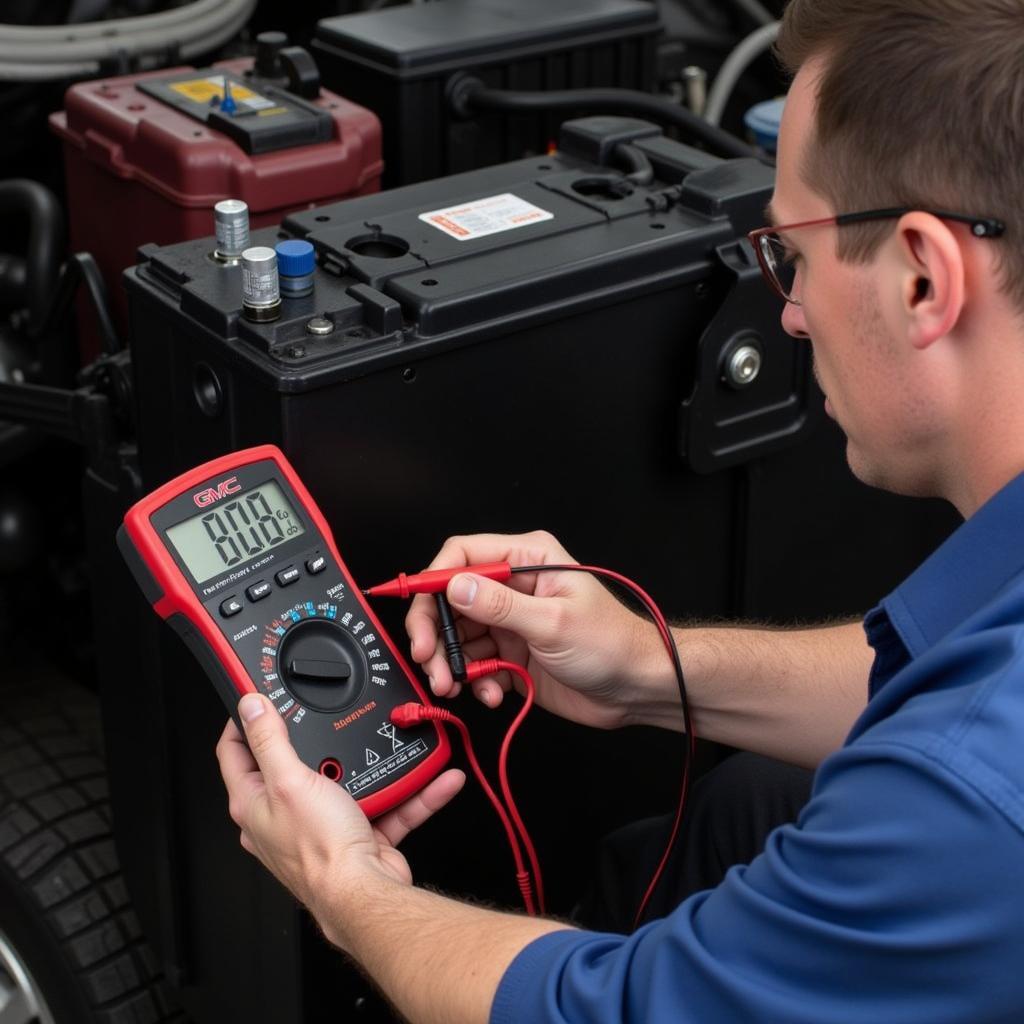 GMC Acadia Battery Voltage Test