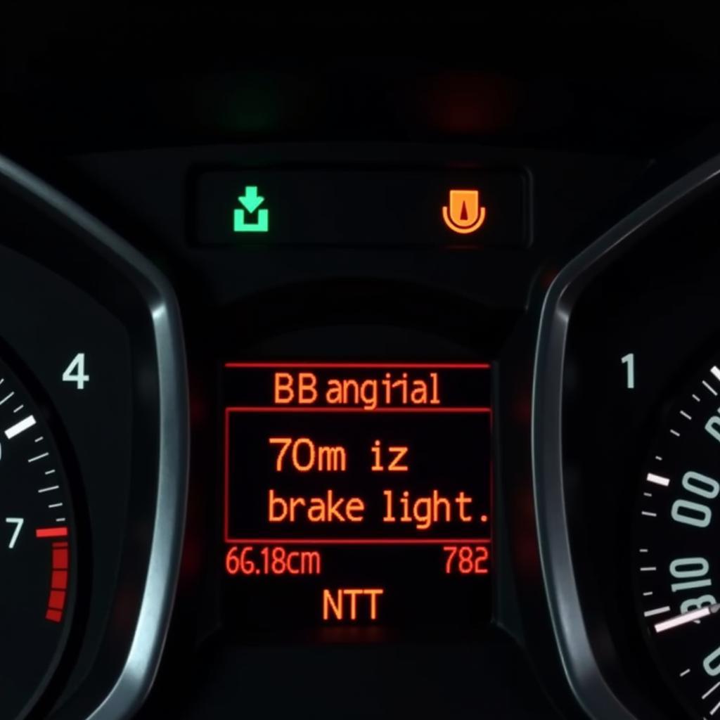 GMC Brake Light Warning Dashboard Display