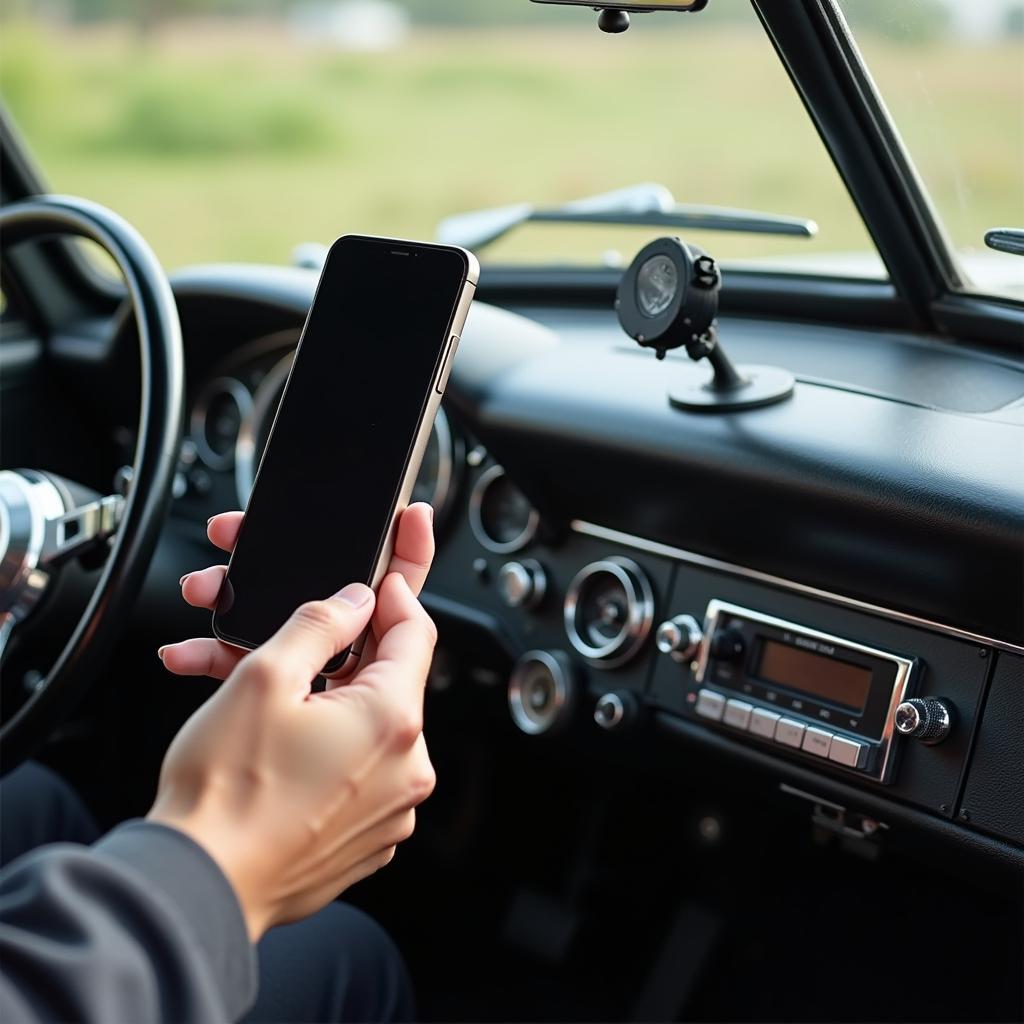 Hands-Free Calling in a Vintage Car