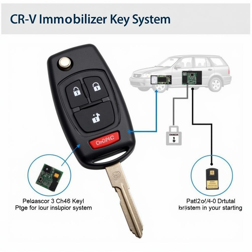 Honda CR-V Anti-theft System Immobilizer Key