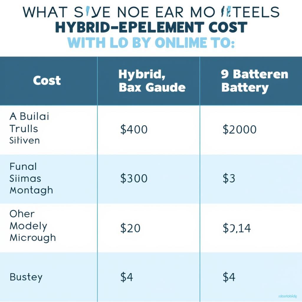 Hybrid Battery Replacement Cost