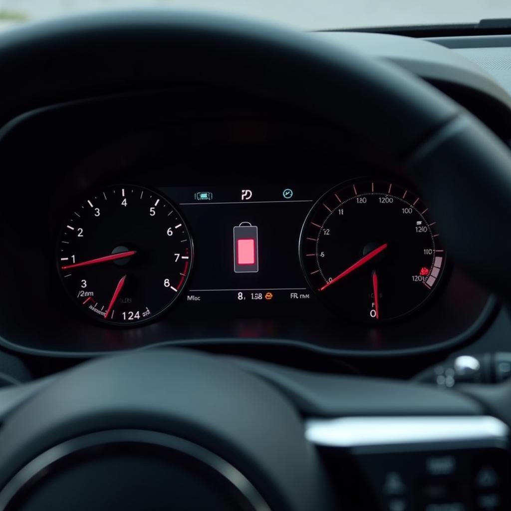 Jaguar I-Pace Battery Warning Light on Dashboard