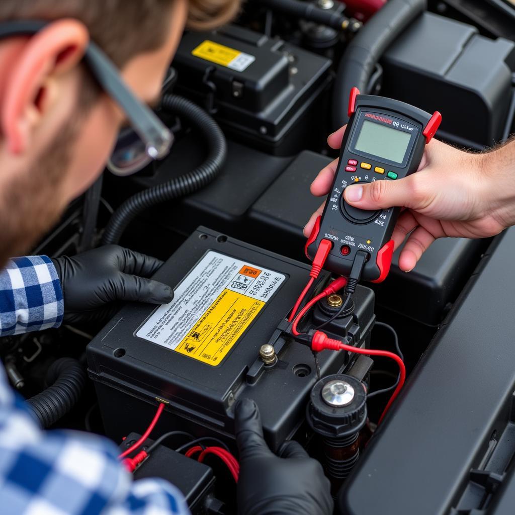 Testing a Jeep Cherokee Battery With a Multimeter