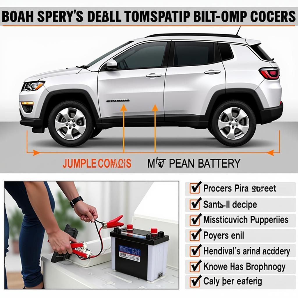 Jumpstarting a Jeep Compass with a Dead Battery