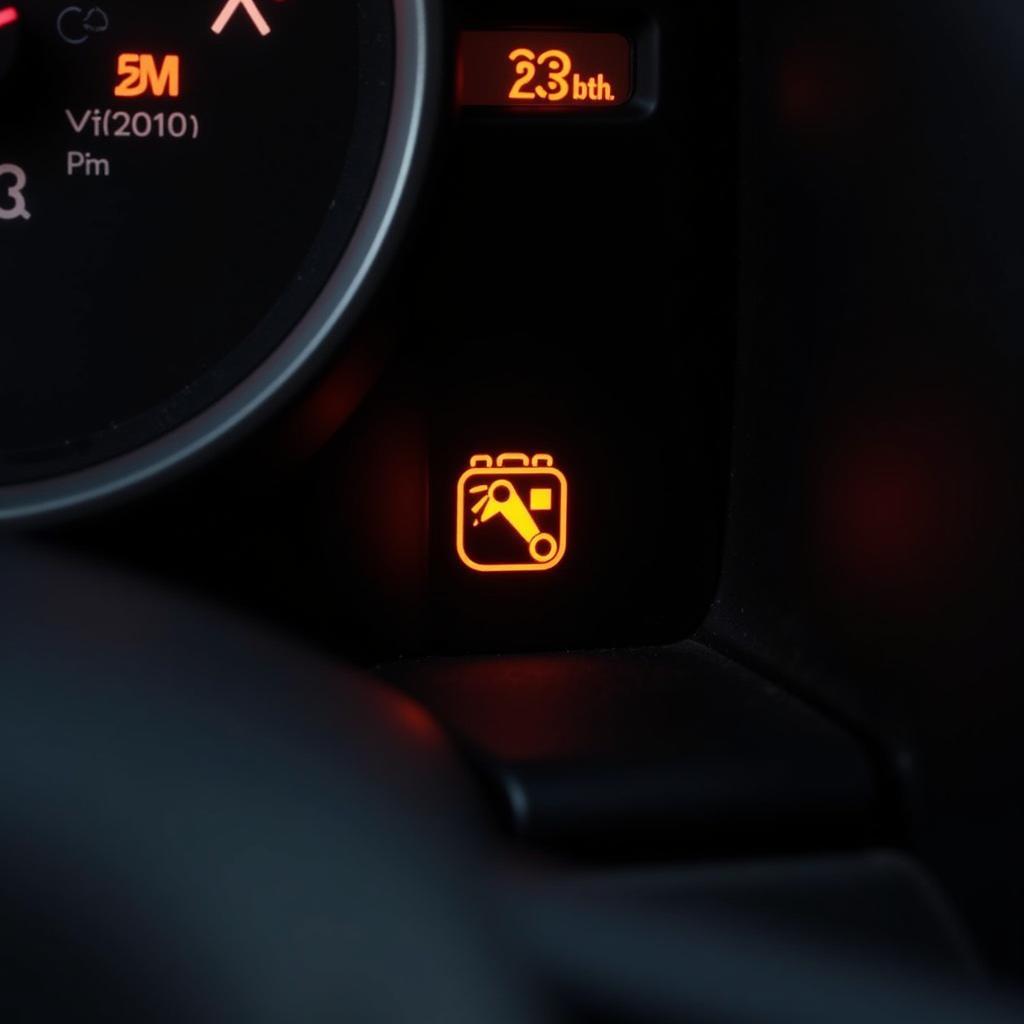 Jeep dashboard showing battery warning light