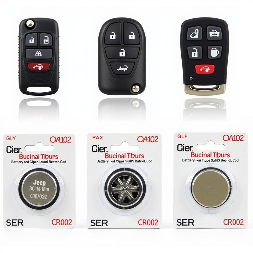 Common Jeep Key Fob Battery Types