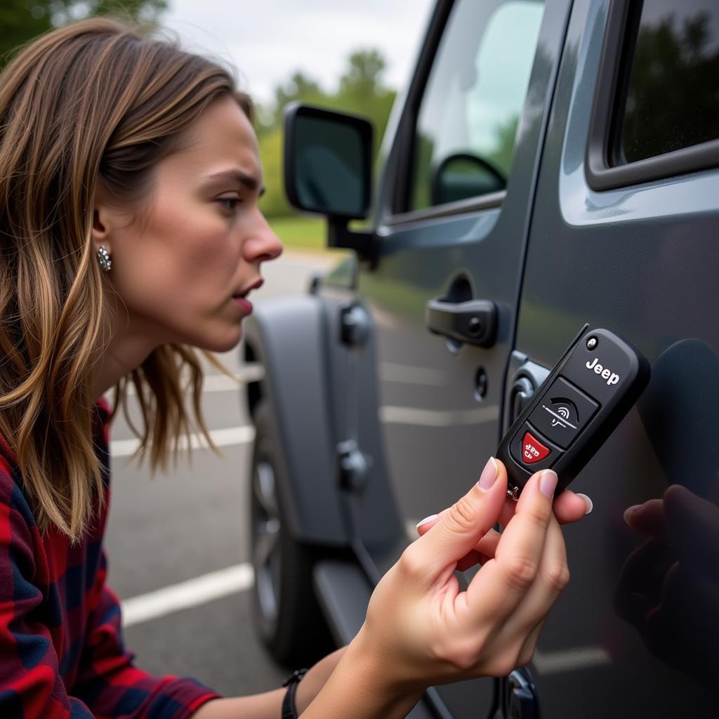 Jeep Key Fob Showing Reduced Range