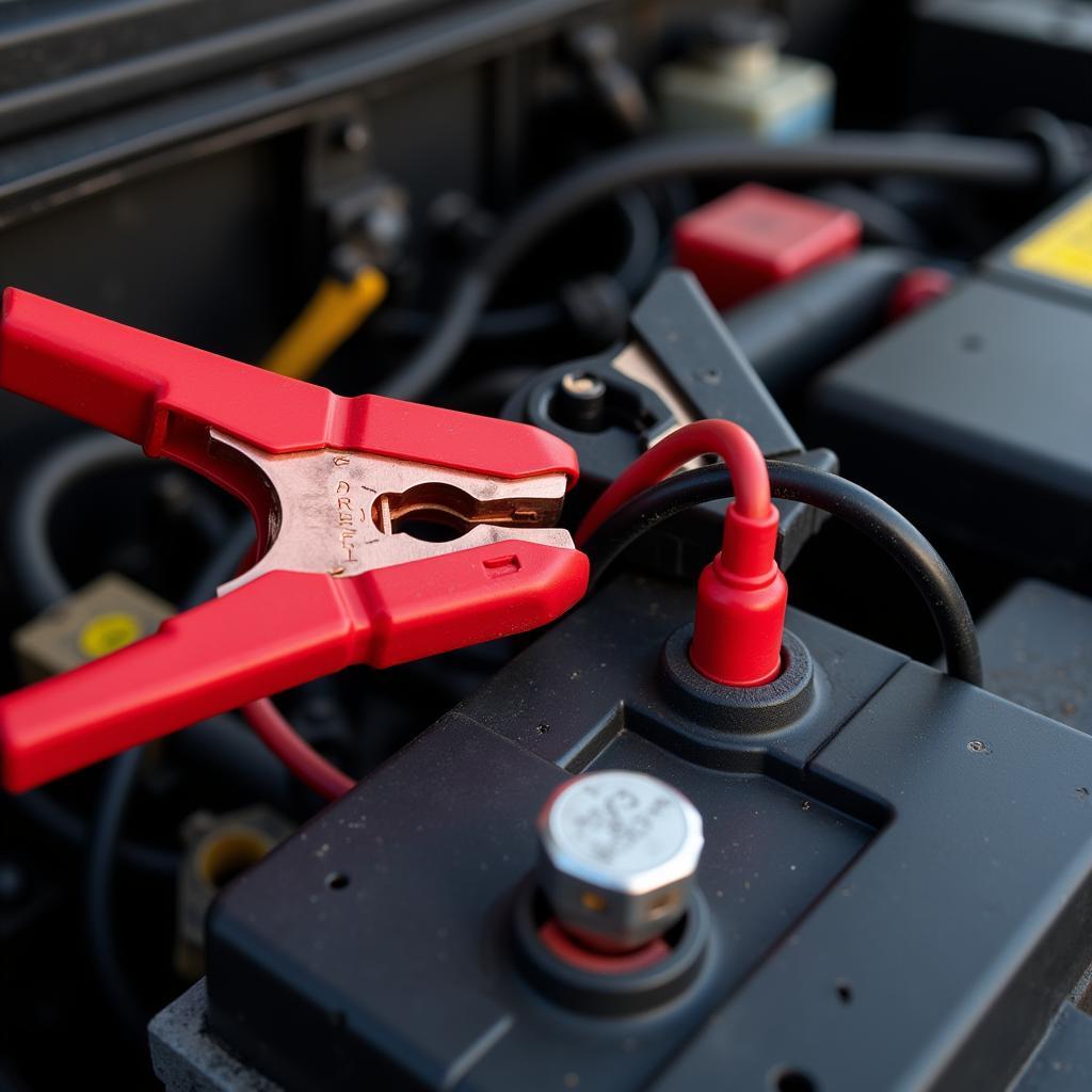 Jump Starting a Car Battery