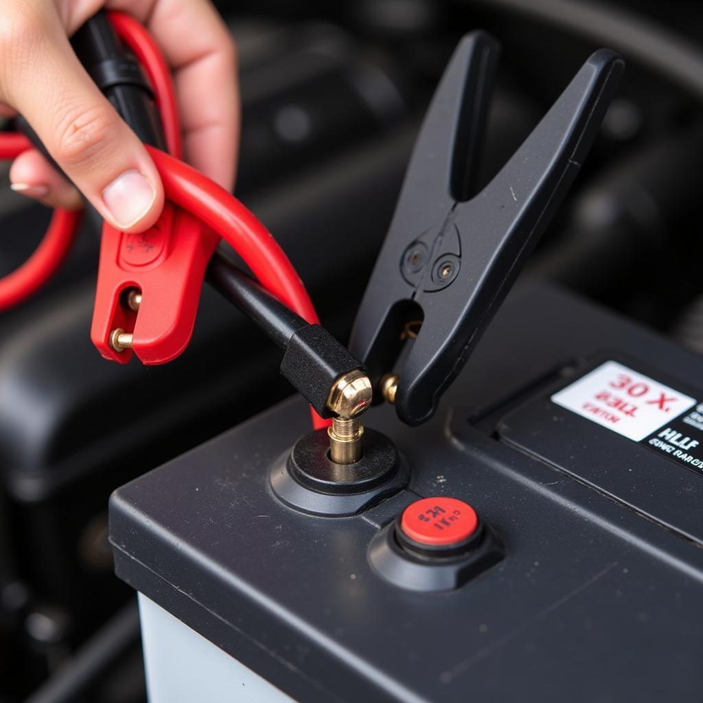 Jump Starting a Car with Cables