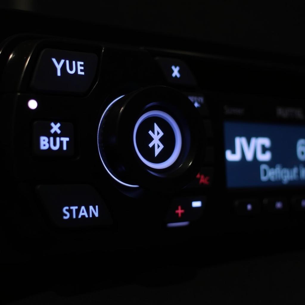 JVC Car Radio Bluetooth Button