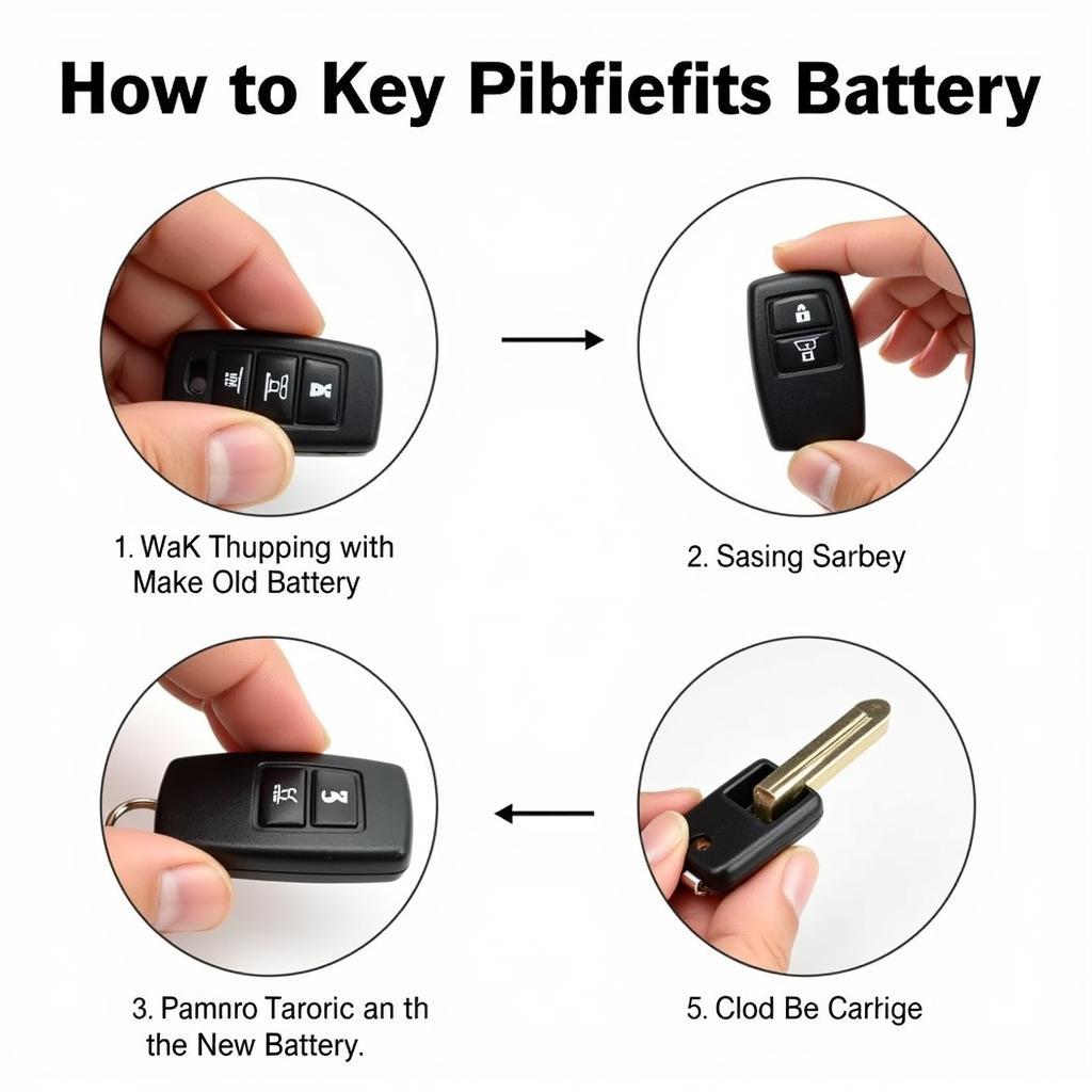 Replacing a key fob battery