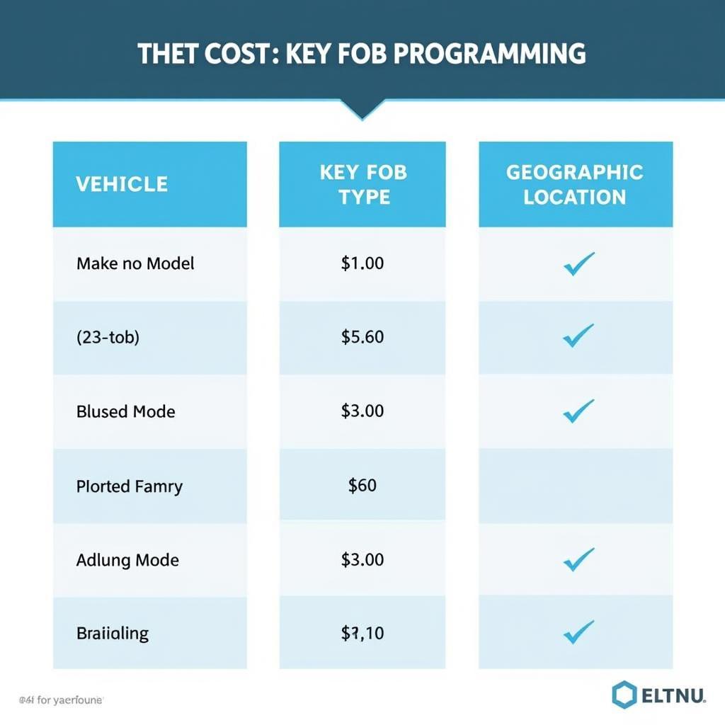 Factors Affecting Key Fob Programming Costs