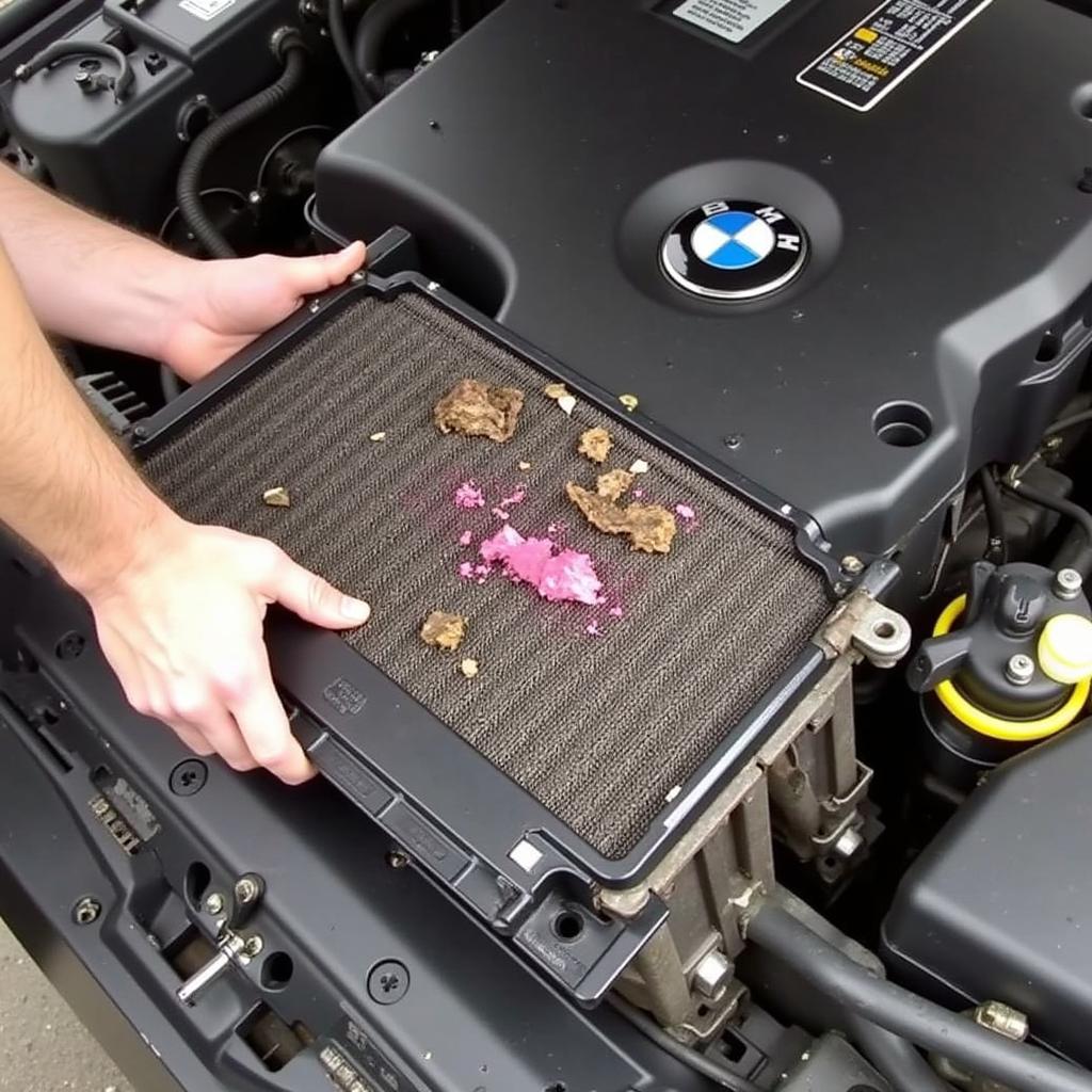 Leaking Heater Core in a BMW