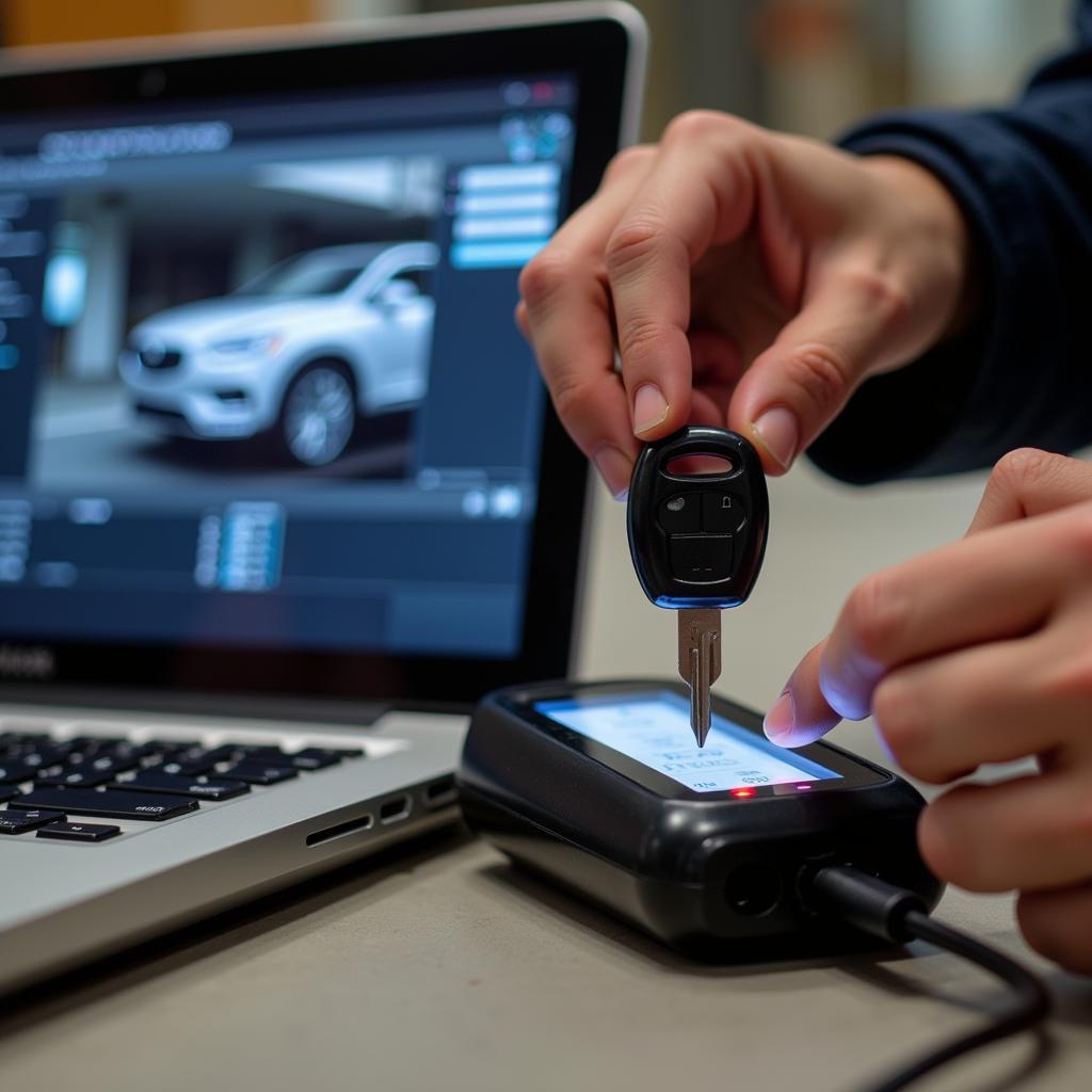 Locksmith Programming a Transponder Key