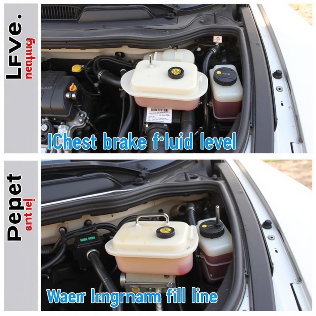 Checking Brake Fluid Level in a Nissan Sentra