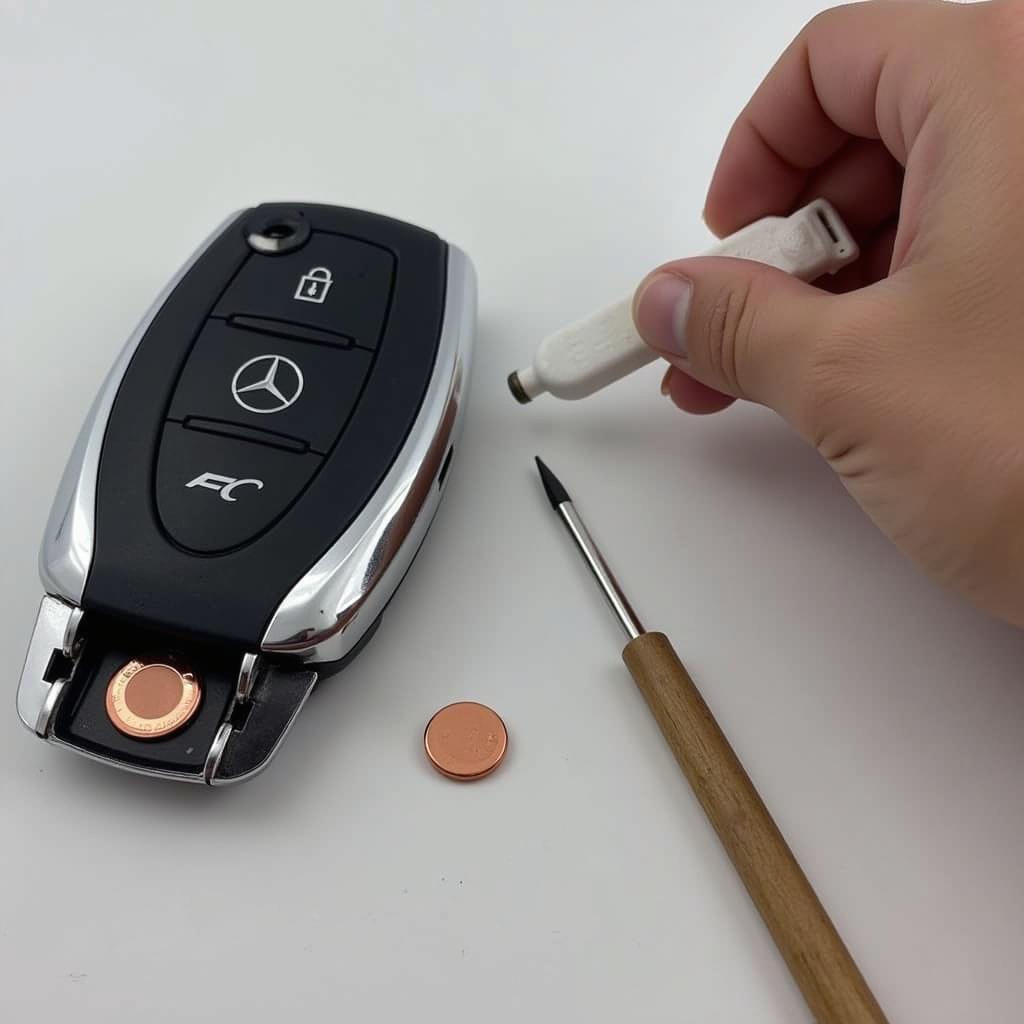 Replacing the Battery in a Mercedes Key Fob