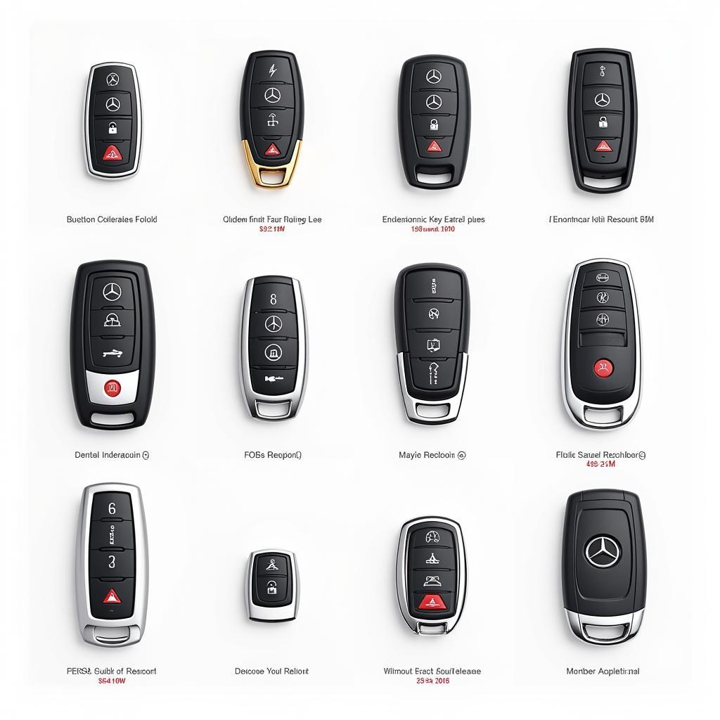 Different Types of Mercedes Key Fobs